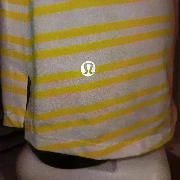 Lou Lou Lemon White Yellow Work Out Top - Picture 8 of 15